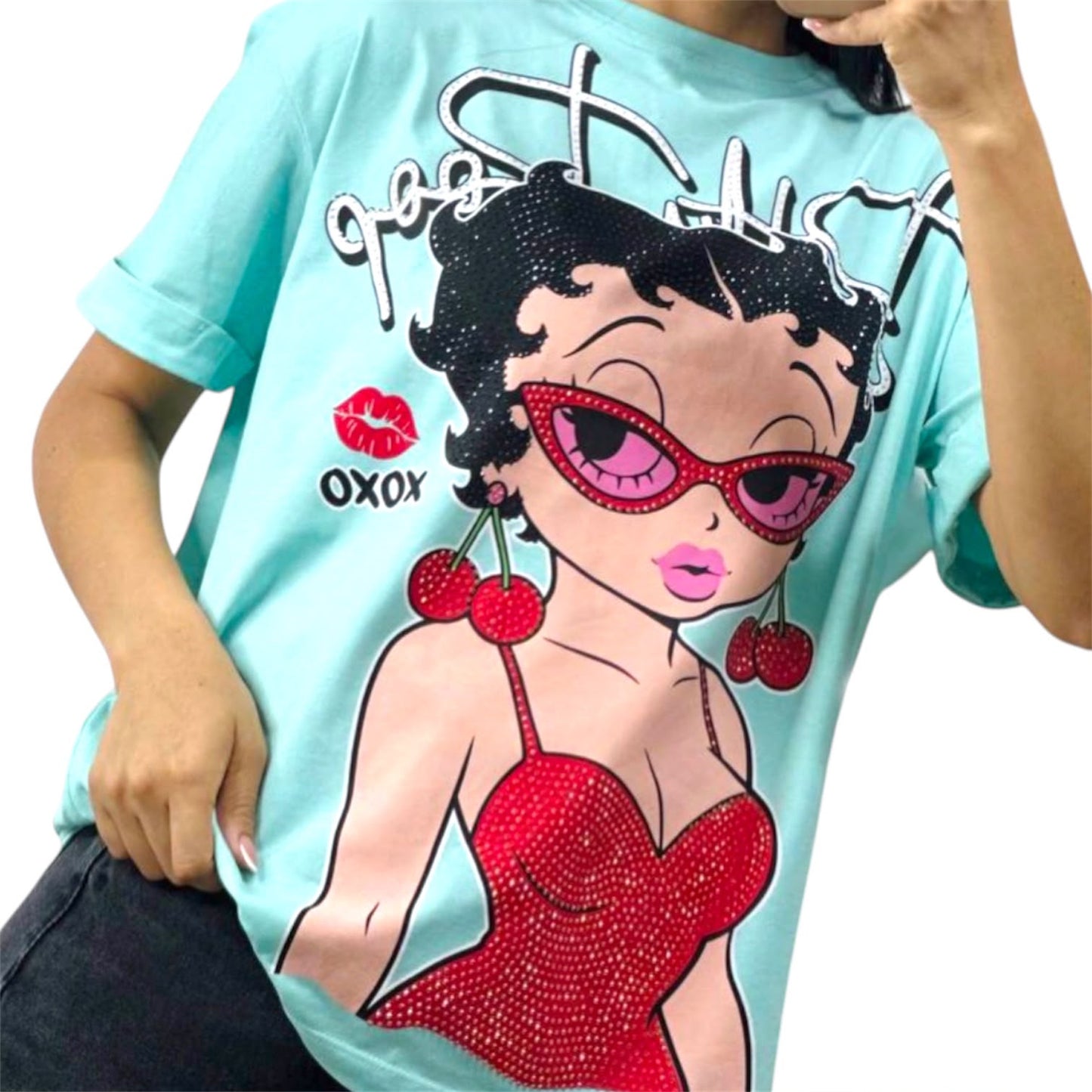 Blusa Corte L Betty Lentes Menta