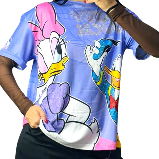 Blusa Corte L Patos Lila