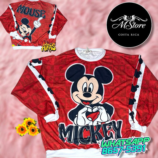 Abrigo Mickey Roja