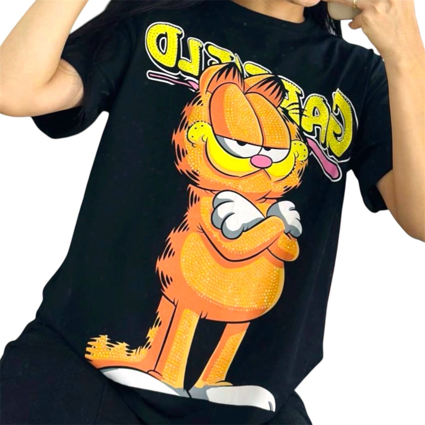 Blusa Corte L Garfield Brazos Negro